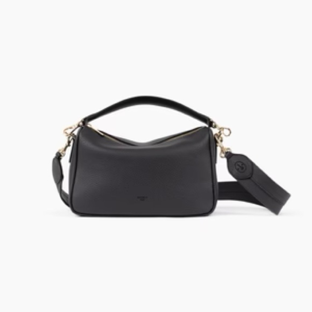 Angela Roi Grace Top Handle Shoulder Bag with Signet - Black